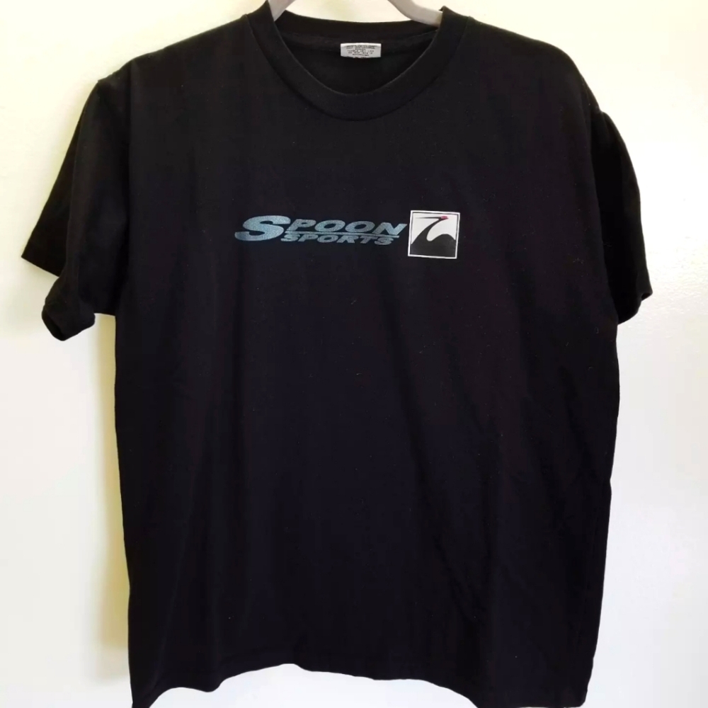 Spoon Sports tee, black, fits like M